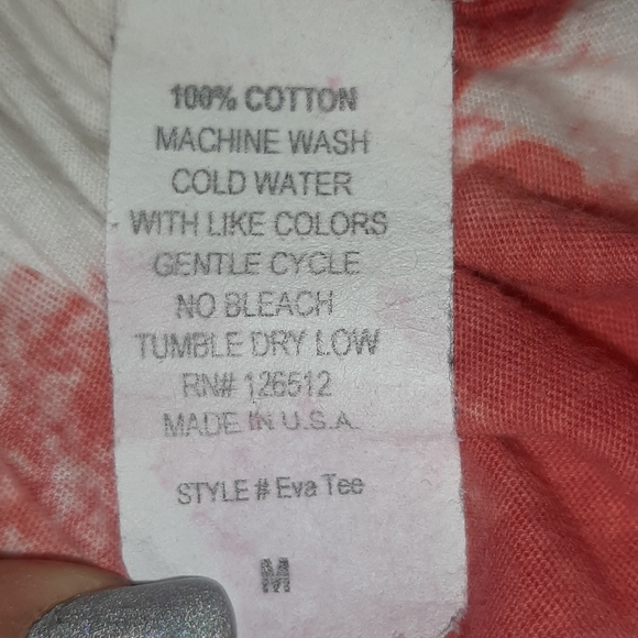 Crash and Burn white skull tee w/ red stripes - Picture 11 of 11